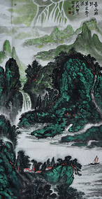 白桂芹作品14《春山绿野 草木华滋》